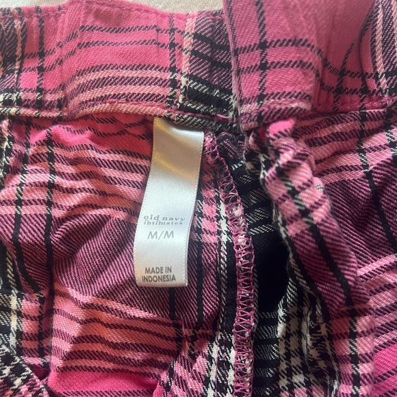 pink plaid old navy pj pants - Picture 2 of 3